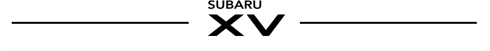 SUBARU XV
