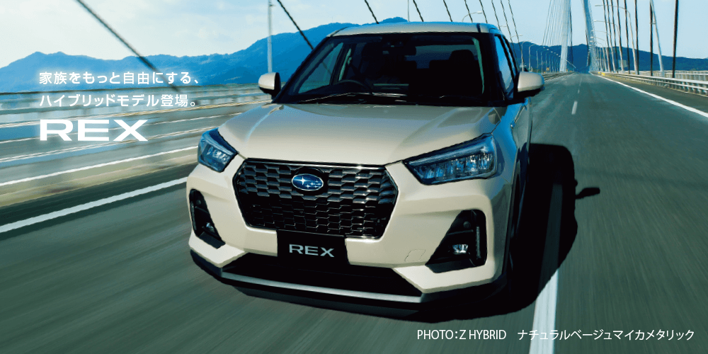 家族をもっと自由にする、ハイプリッドモデル登場。REX