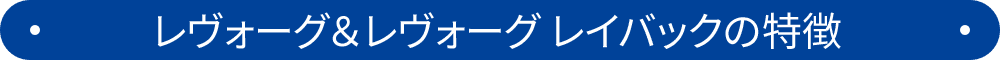 レヴォーグ&レヴォーグ レイバックの特徴