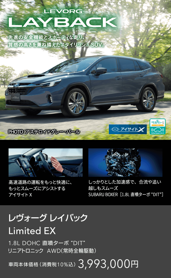 LEVORG LAYBACK Limited EX