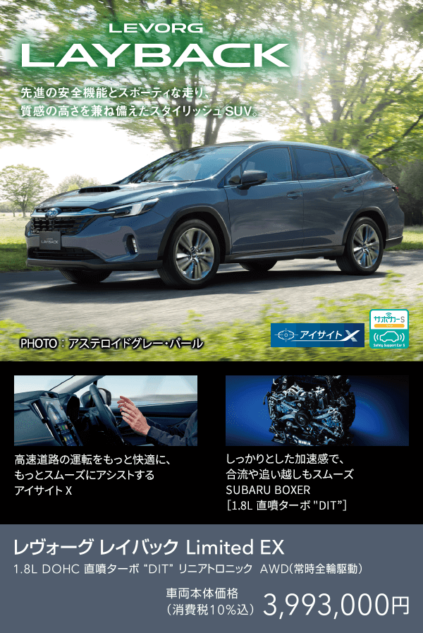 LEVORG LAYBACK Limited EX